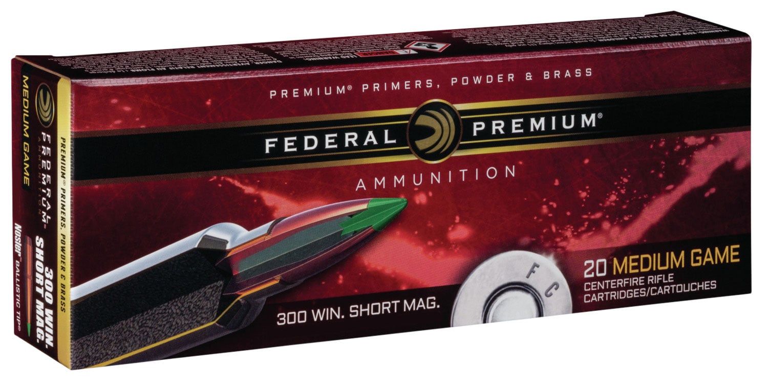 Federal Premium Vital-Shok Rifle Ammunition .300 WSM 180 gr PT 2980 fps – 20/ct - No Credit Card Fees - Low, flat rate shipping