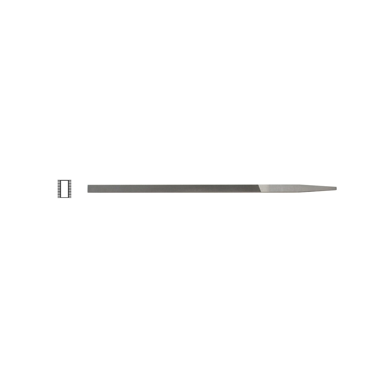 Grobet USA #2 Cut Swiss Pattern Precision Pillar Extra-Narrow File