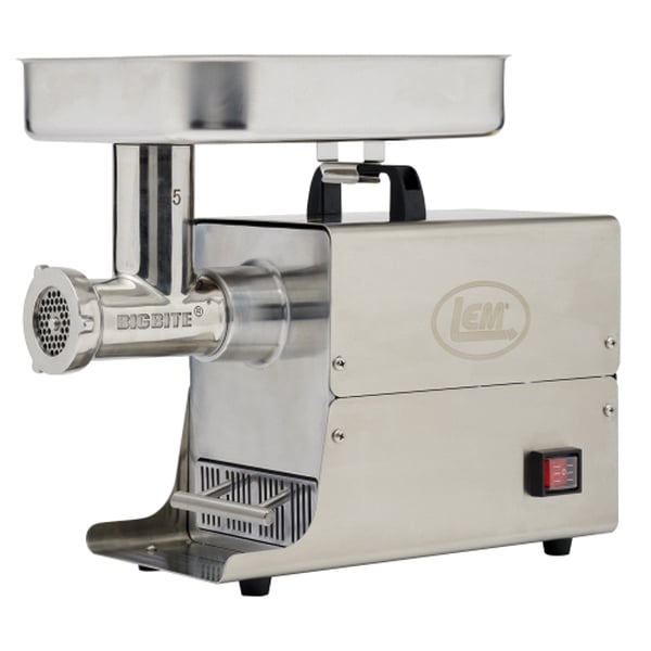 LEM #5 BigBite Stainless Steel Meat Grinder, #5