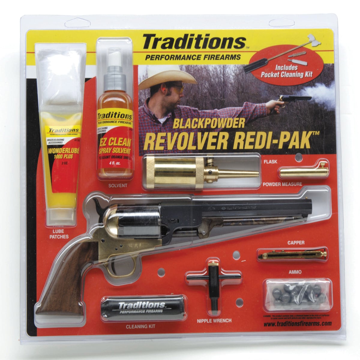 Traditions Black Powder 1851 Navy Redi-Pak .44 Revolver - FRS18511