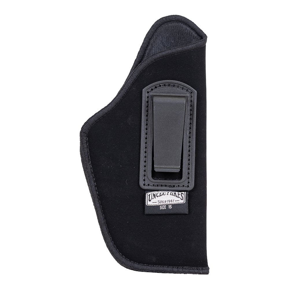 Uncle Mike's Size 15 Right Hand 3.75" to 4.5" Large Autos Inside-The-Pant Open Style Holster, Textured Black - 89151
