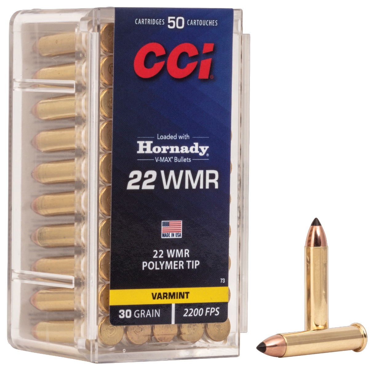 CCI 22WMR 30GR V-MAX 50/2000 - No Credit Card Fees - Low, flat rate shipping