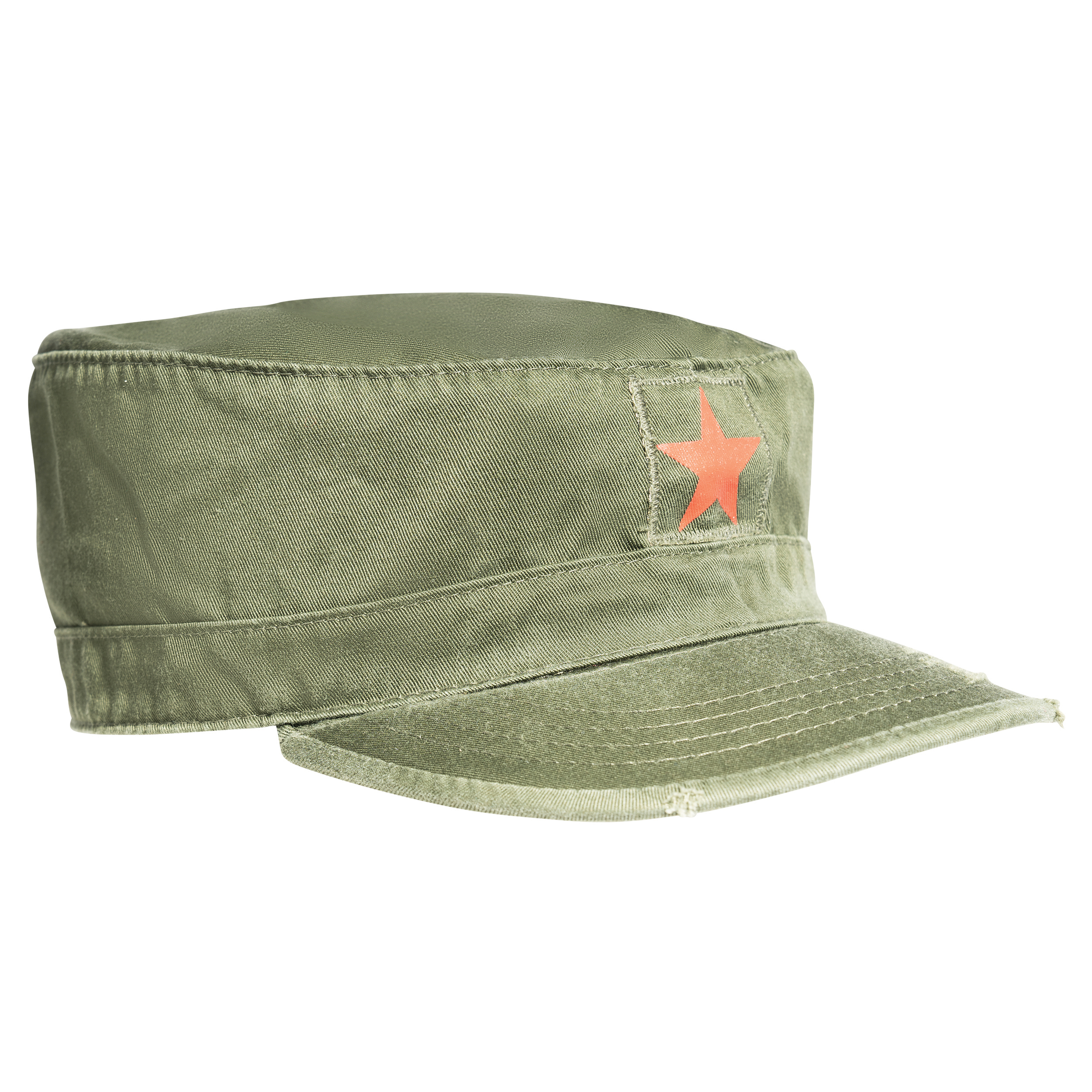 Rothco Vintage Fatigue Cap W- Red Star - Small
