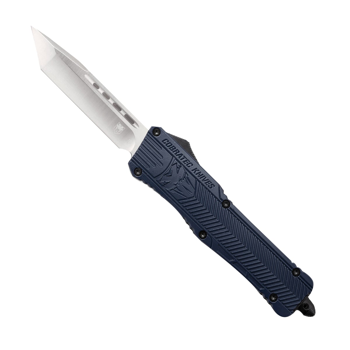 CobraTec Knives CTK-1 Large Tanto OTF Knife, NYPD Blue - LNYCTK-1LTNS