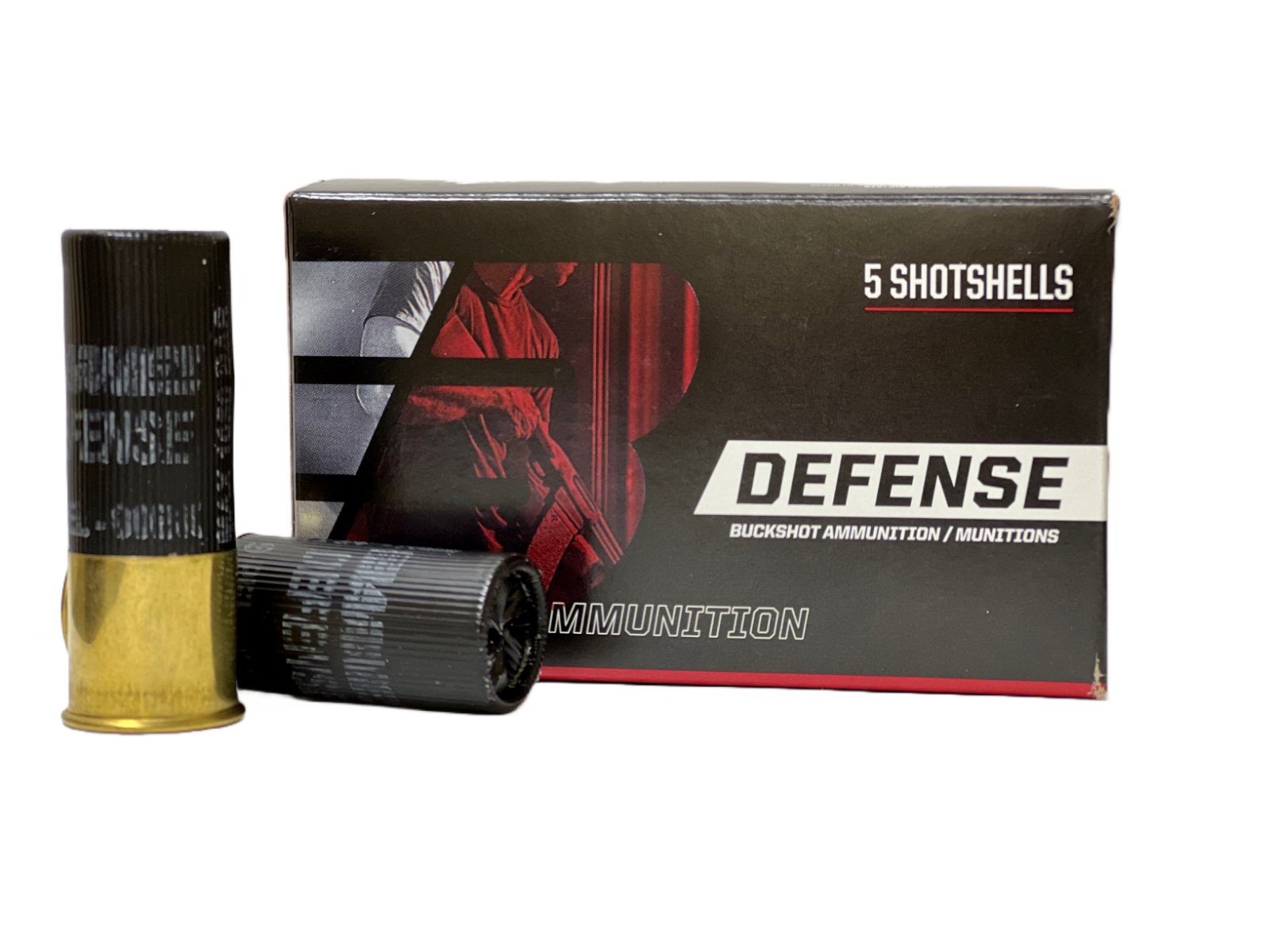 Barnes Defense Buckshot 12 Gauge 2-3/4" Ammo, 5rds - BDS12G01