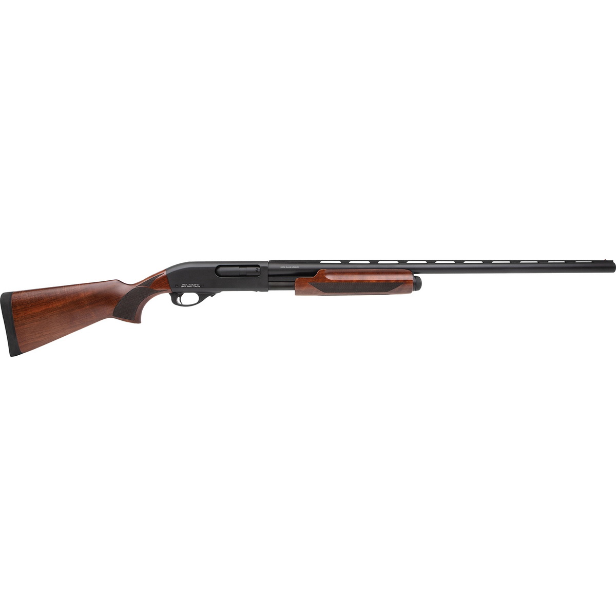 Rock Island PA12 Turkey 12 Gauge 24" Pump Action Shotgun, Walnut - PA12MNL24