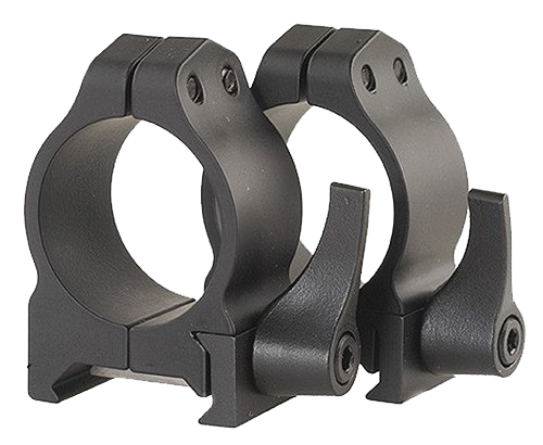 Warne Scope Mounts Maxima 1" Medium Steel Quick Detach Scope Ring, Matte Black - 201LM