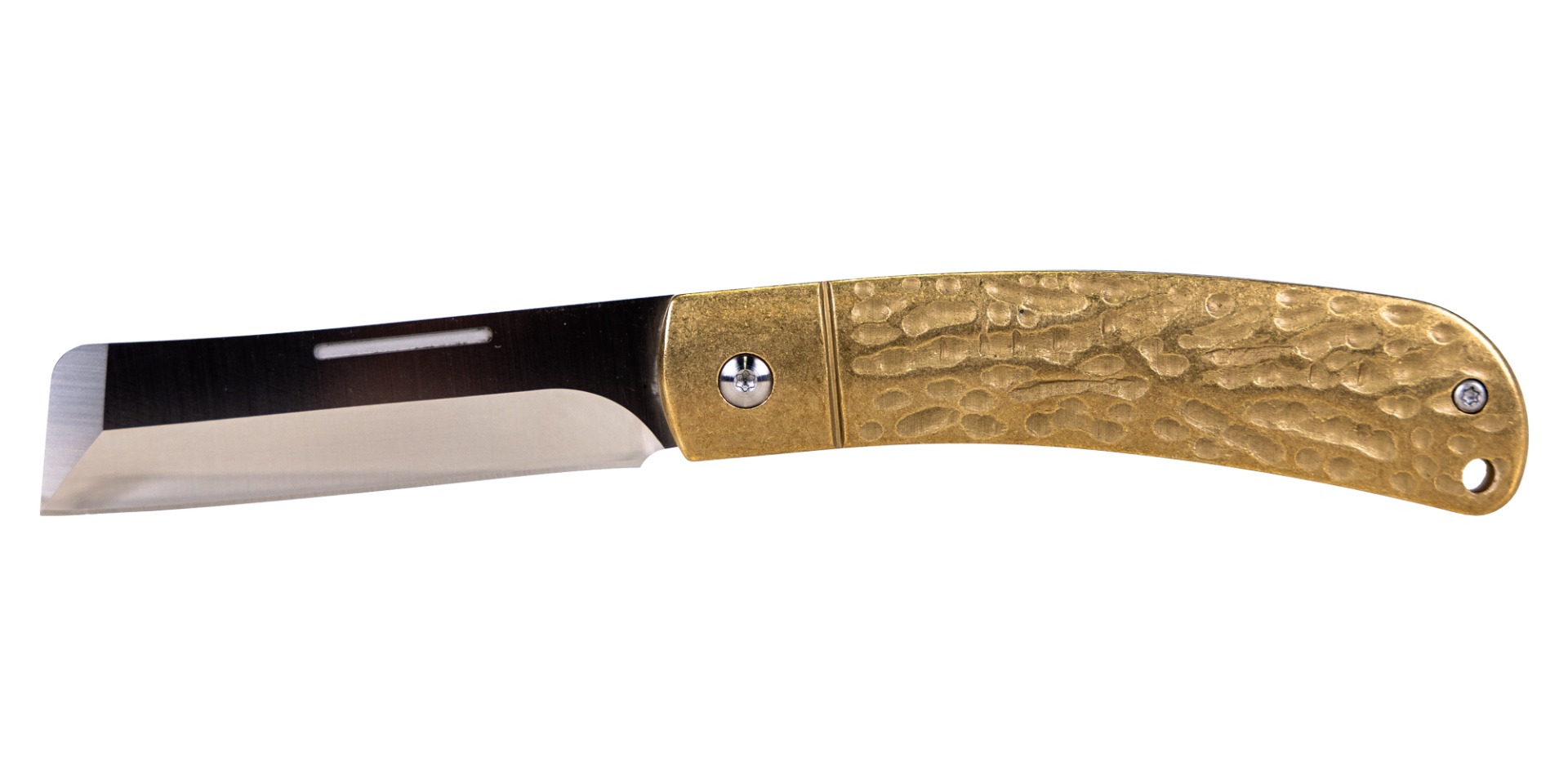 Rough Rider APTA Folding Chisel Knife, Brass - RR2284