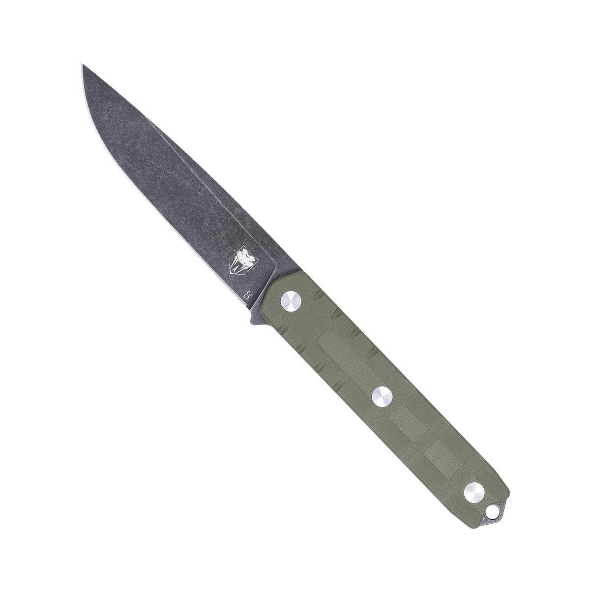CobraTec Knives Outdoor Warrior Fixed Knife Drop Point OD Green - Sharp Drop Point Blade, Designed for Outdoor and Survival Use - CTOWODGDNS
