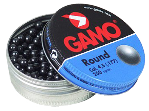 Gamo Outdoor Roundball BB's .177 7.6 gr Round Pellet, 250/pack - 632032454