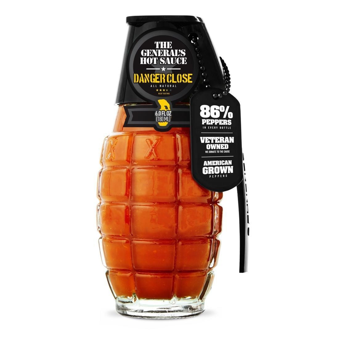 The General's Hot Sauce 6 oz, Danger Close - 0311-027