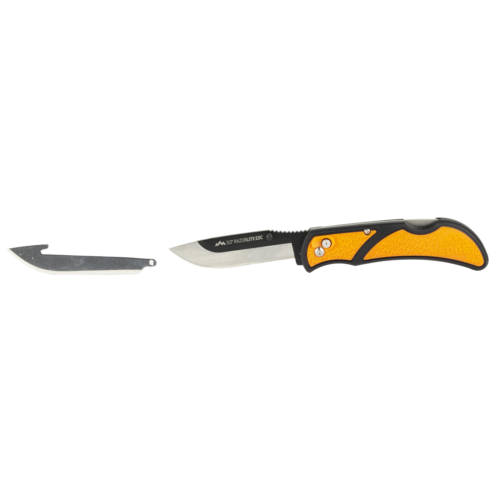 Outdoor Edge Razor EDC Lite 6.8" Knife, Black, Orange - RLB3030C