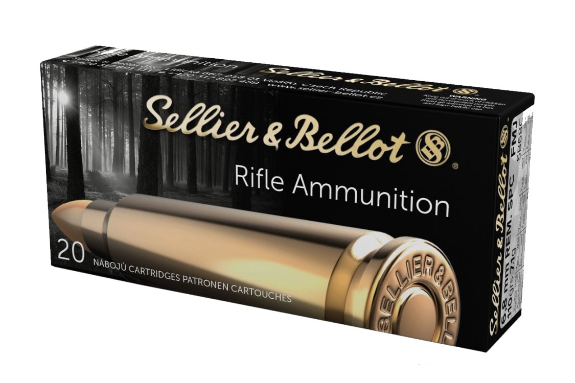 Sellier & Bellot 6.8mm SPC 110 FMJ Ammunition 20rds - SB68C