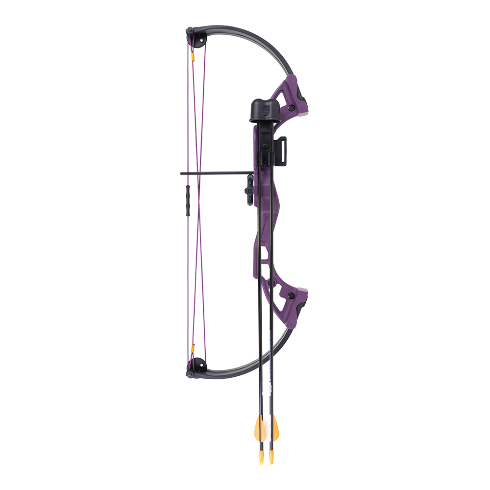 Bear Archery Brave 25LB RH Youth Compound Bow, Purple