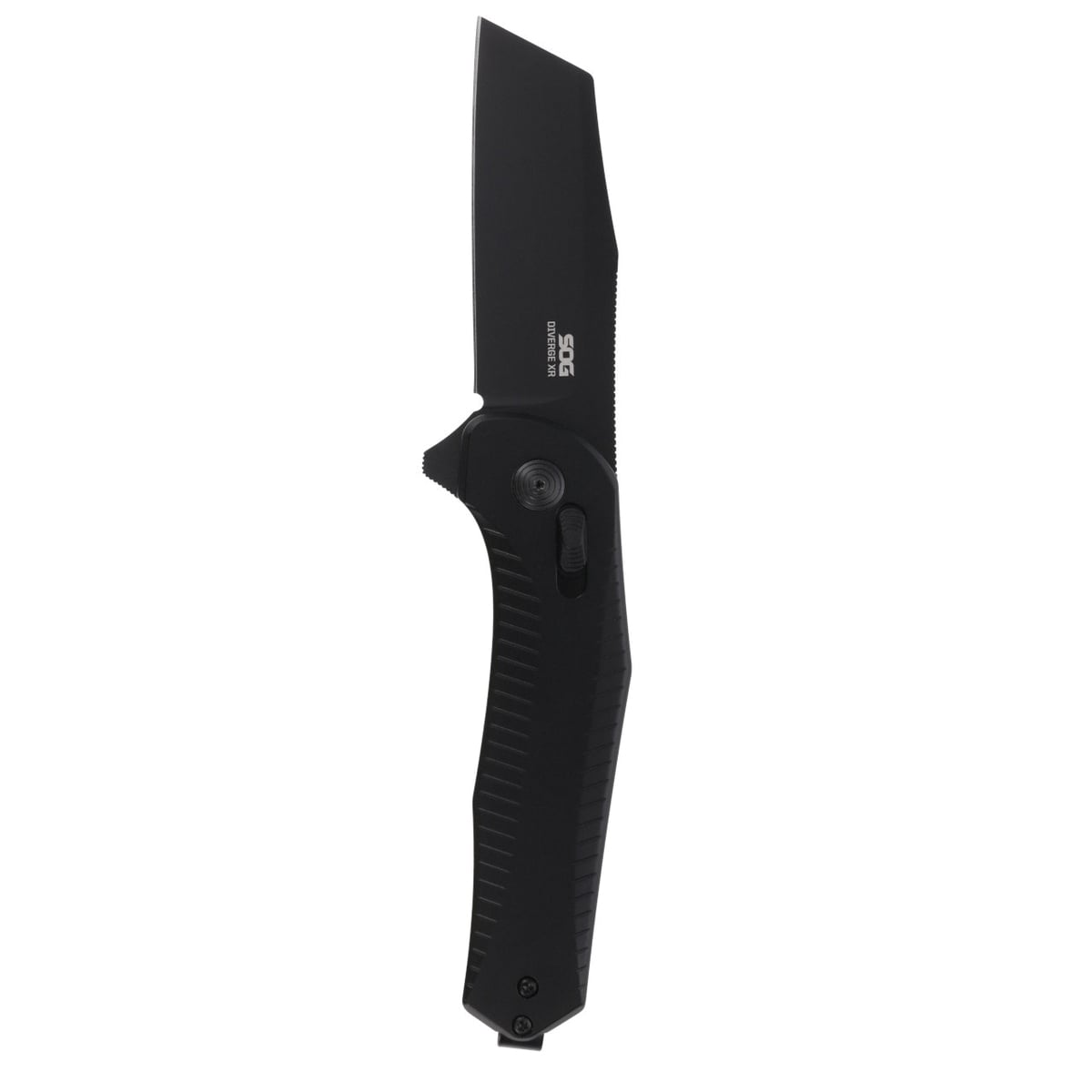 SOG Knives Diverge XR Folding Knife Sheepsfoot Black - Perfect for EDC and Outdoor Use - SOG-12-02-01-43