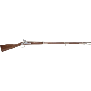 Chiappa 1842 Springfield 3 Band Musket Muzzleloading Rifle 69 Caliber Smoothbore 42" White Barrel Walnut Stock