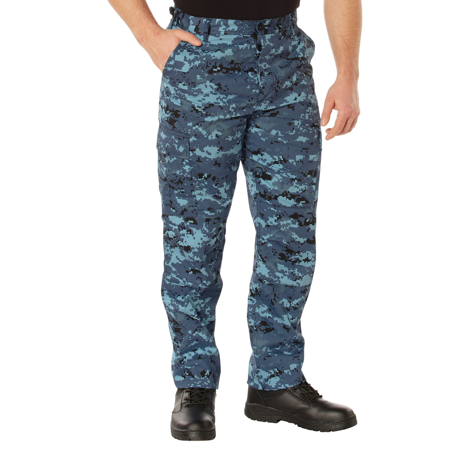 Rothco Digital Camo Tactical Bdu Pants - Sky Blue Digital Camo, Large