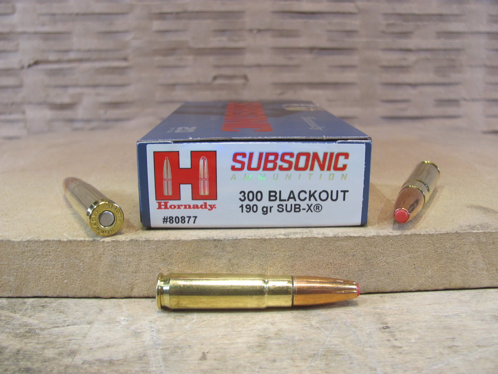 200 Round Case – 300 Blackout 190 Grain Sub-X Hornady Subsonic Ammo – 80877
