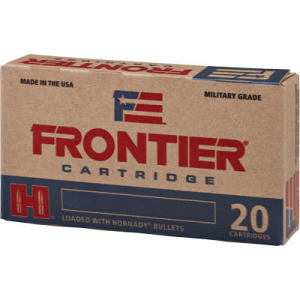 Frontier Cartridge FR100 Frontier .223/5.56 NATO 55 GR Full Metal Jacket, Brass, Boxer, Reloadable - 20 Rounds / Box - 500 Round Case