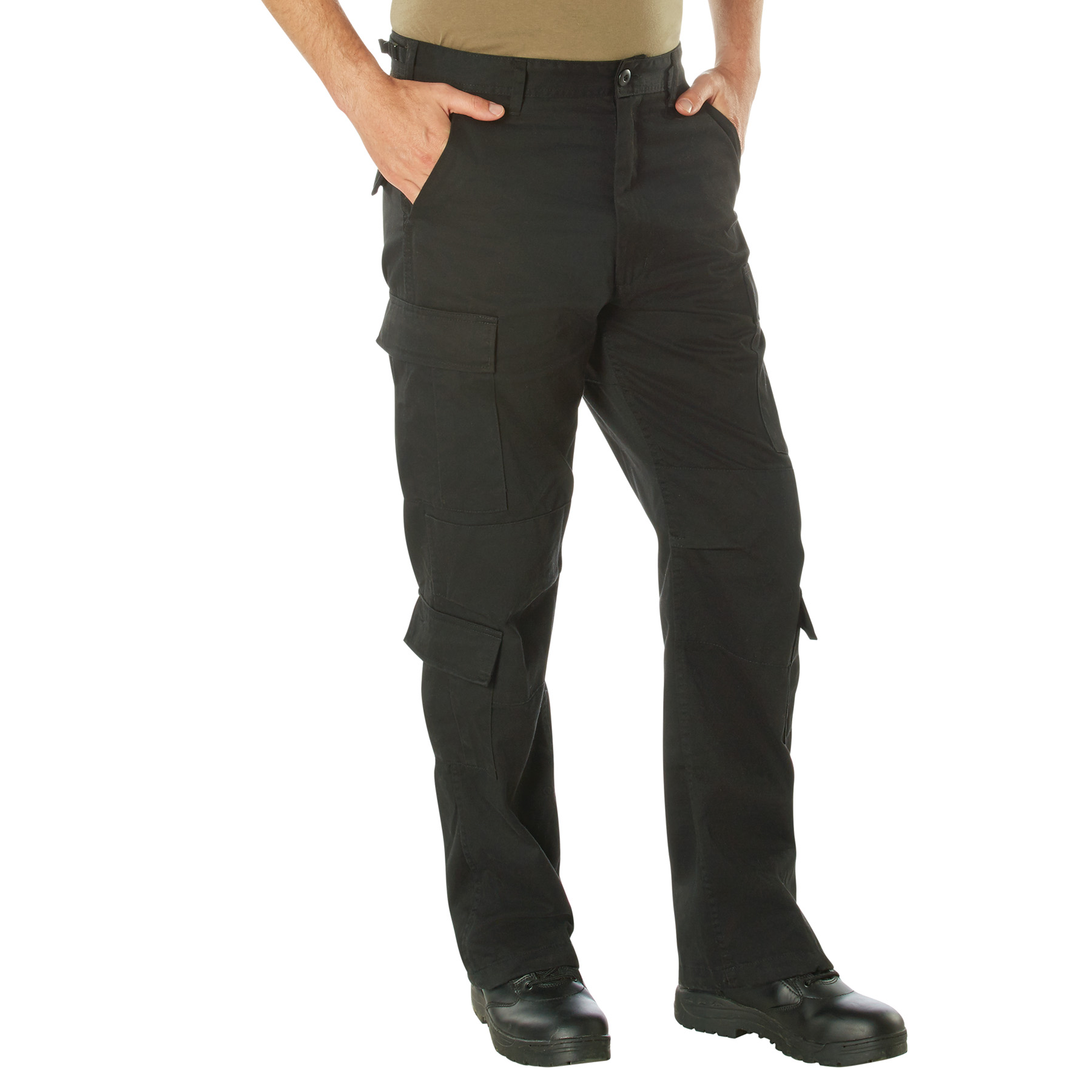 Rothco Vintage Paratrooper Cargo Fatigue Pants - Black, Small