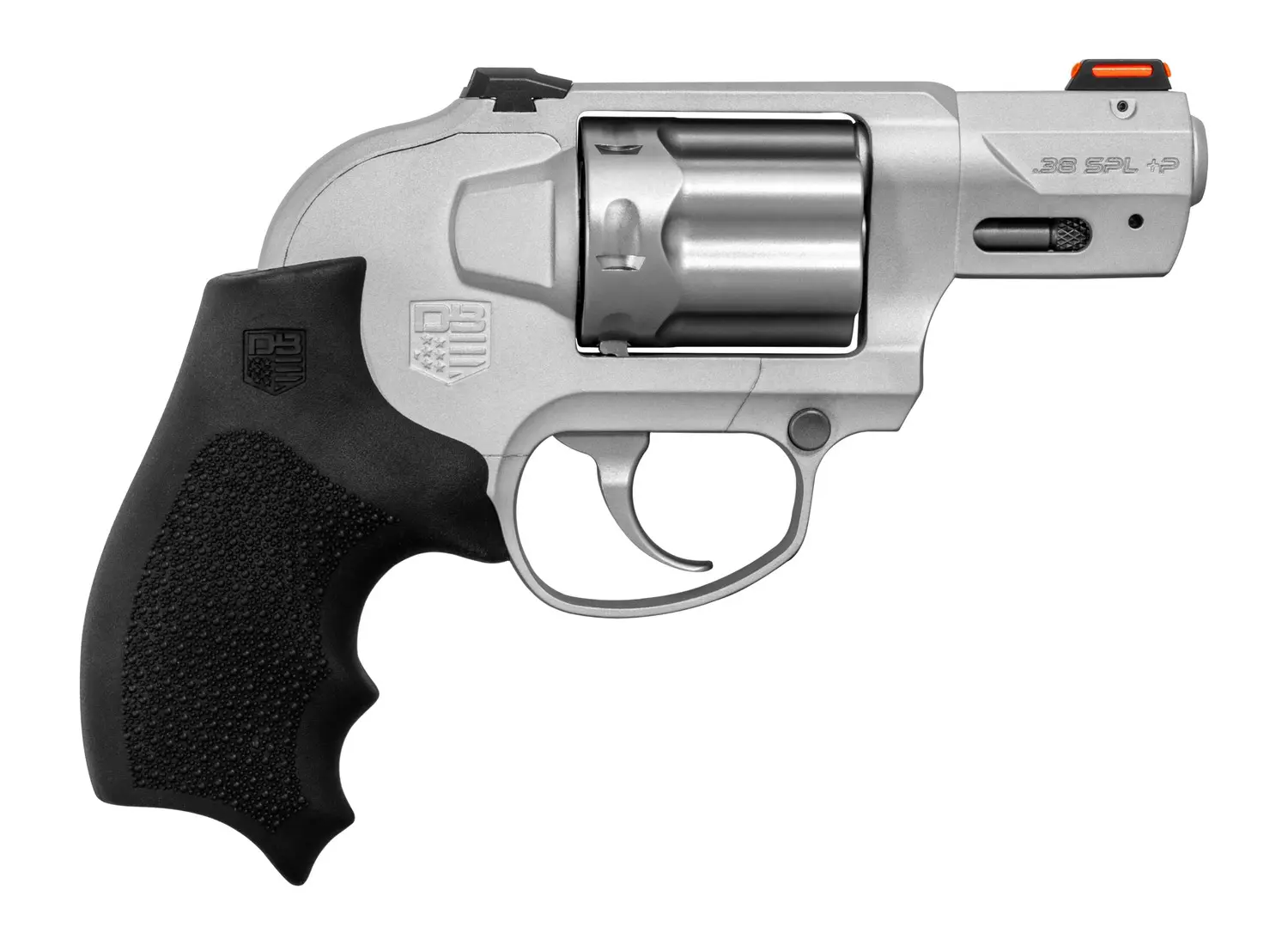 Diamondback DB0800D711 SDR 38 Special +P 6 Shot 2" Glass Bead Stainless Steel Barrel Cylinder, Glass Bead Aluminum Frame, Black Hogue Rubber Grip, Concealed Hammer