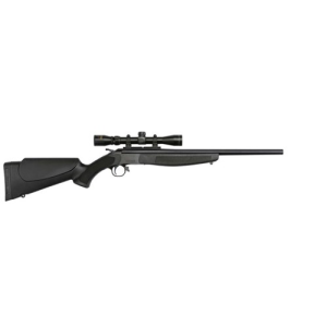 CVA Scout 243 Win 20" Single Shot Rifle w/ KonusPro 3-9x32 Scope & Case | Black