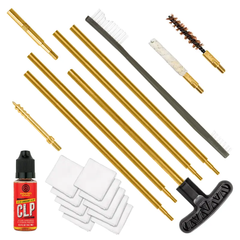 Otis FGSRS22 .22 Cal Cleaning Kit For Rifle Pistol .22 Cal/.223 Cal/5.56mm Yellow Plastic Box Case