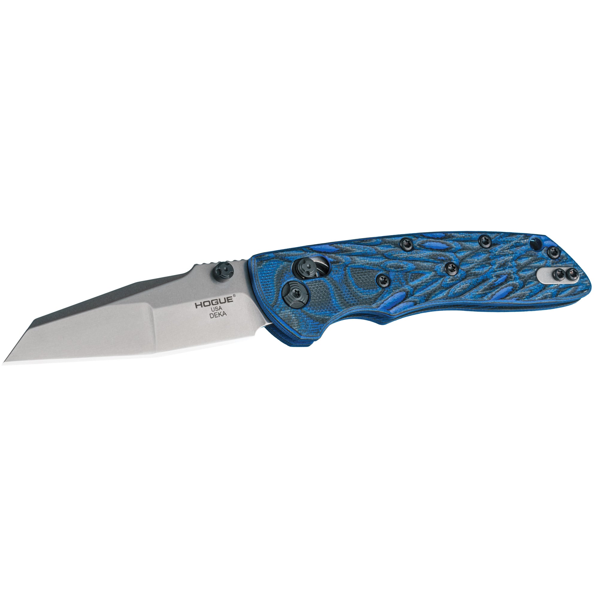 Hogue Deka 3.25" Wharncliffe Folding Knife, Silver - 24263