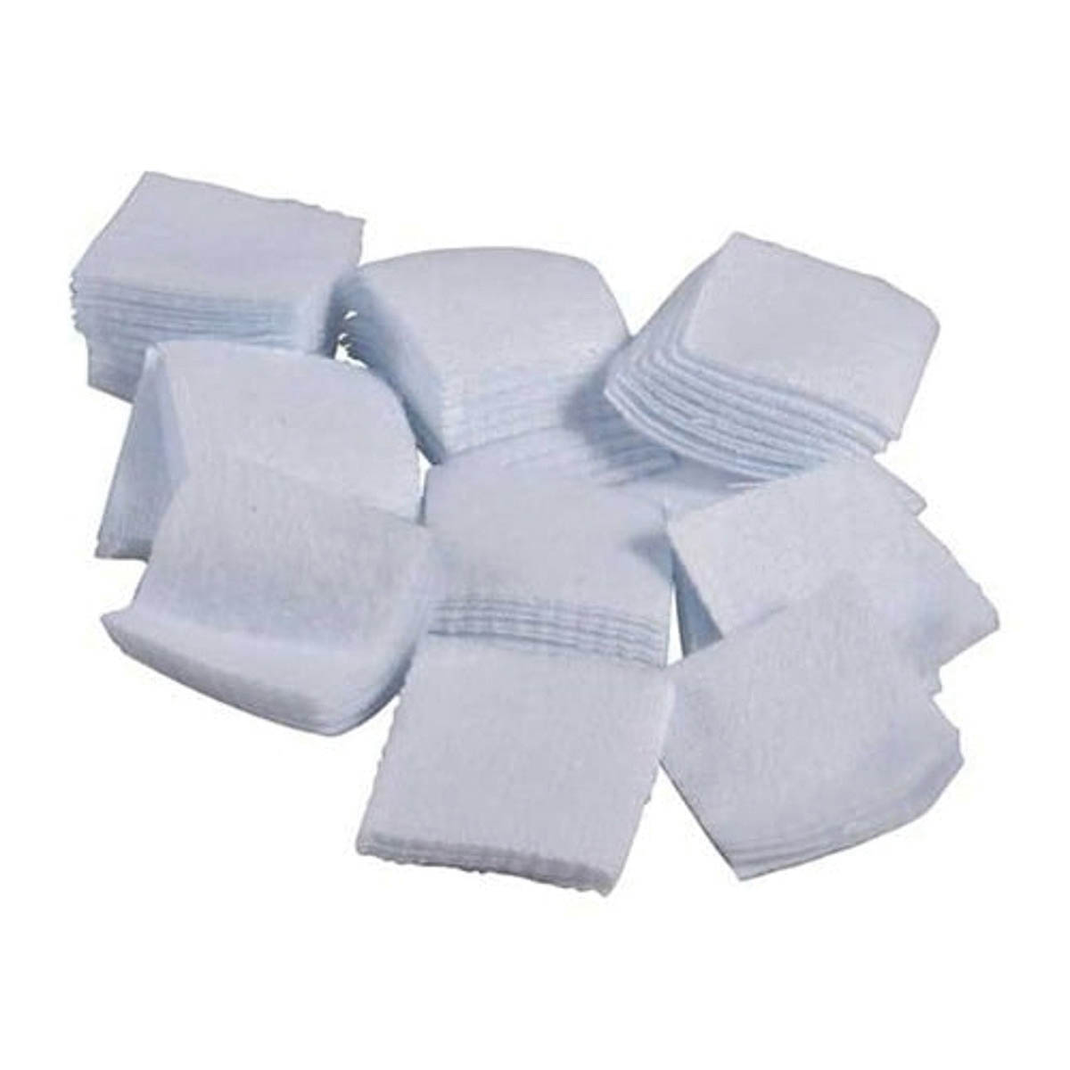 Brownells .22 Cal/.17 Cal 0.88" x 0.88" Square Flannel Patch, White Pack of 100