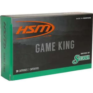 HSM 30841N Game King  308 Win 150 gr Spitzer Boat Tail (SBT) 20 Bx/ 25 Cs