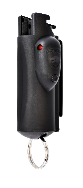 Guard Dog Accufire Laser Target Keychain Pepper Spray with UV Dye, Black