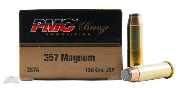PMC Bronze Handgun Ammunition .357 Mag 158 gr JSP 1471 fps 50/ct - Flat Rate Shipping Under 30lbs!