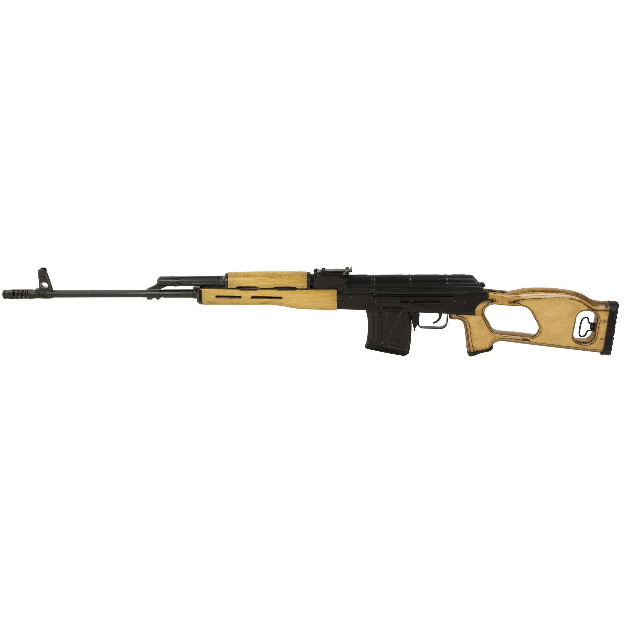 Century Arms PSL54 7.62x54R 24.5" 10rd Rifle w/ Thumbhole Stock, Black - RI035N