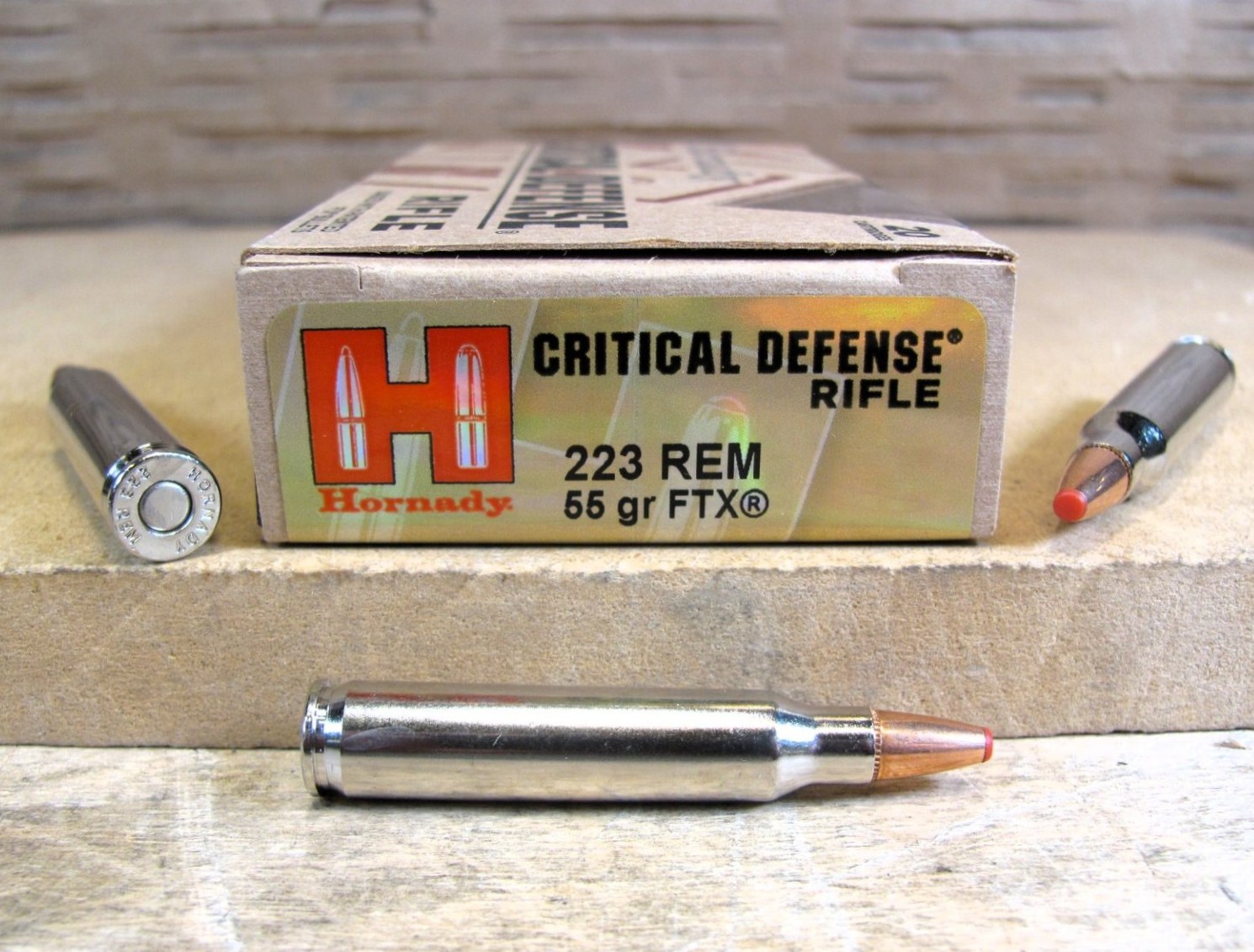 20 Round Box – 223 Rem 55 Grain FTX Hornady Critical Defense Rifle Ammo – 80270