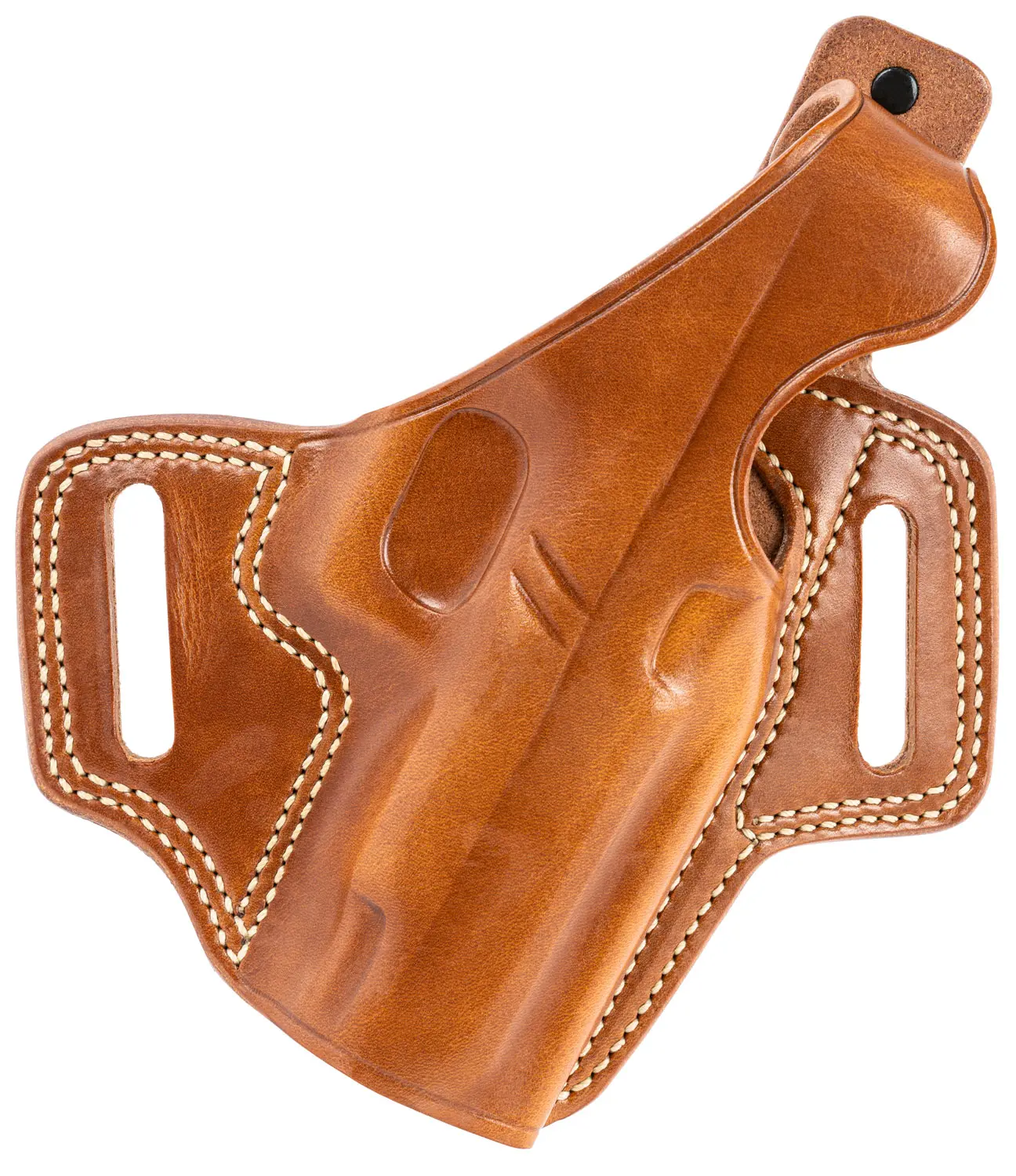 Galco FL834 Fletch OWB Tan Leather Belt Slide Compatible w/ Glock 48/48 MOS/S M Shield EZ Belt Up to 1.75" Wide Right Hand