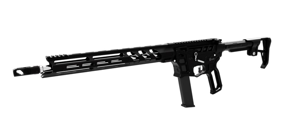 Lead Star Arms Prime PCC 16" Stainless Steel 9mm Glock Compatible AR-9 Rifle, Black