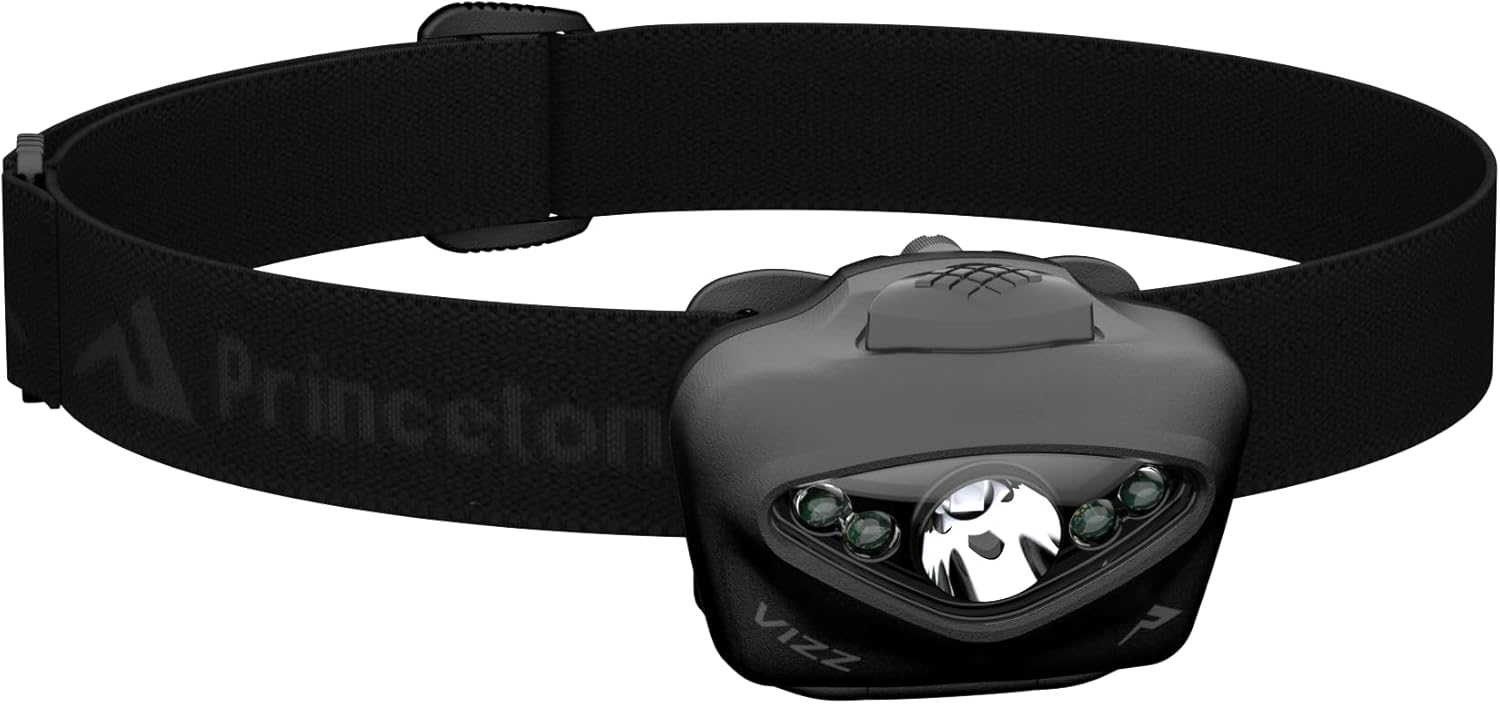 Princeton Tec Vizz RGB Headlamp, Black - VIZZ23-RGB-BK