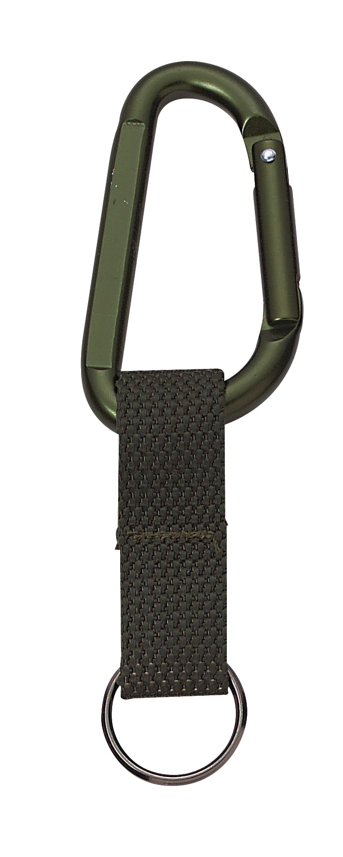 Rothco Jumbo 80Mm Carabiner With Web Strap Key Ring - Olive Drab