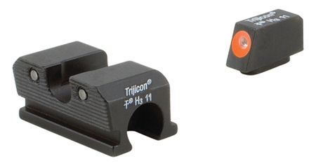 Trijicon Heavy Duty Night Sight Set Orange Front Outline Walther P99/PPQ/PPQ M2 Black