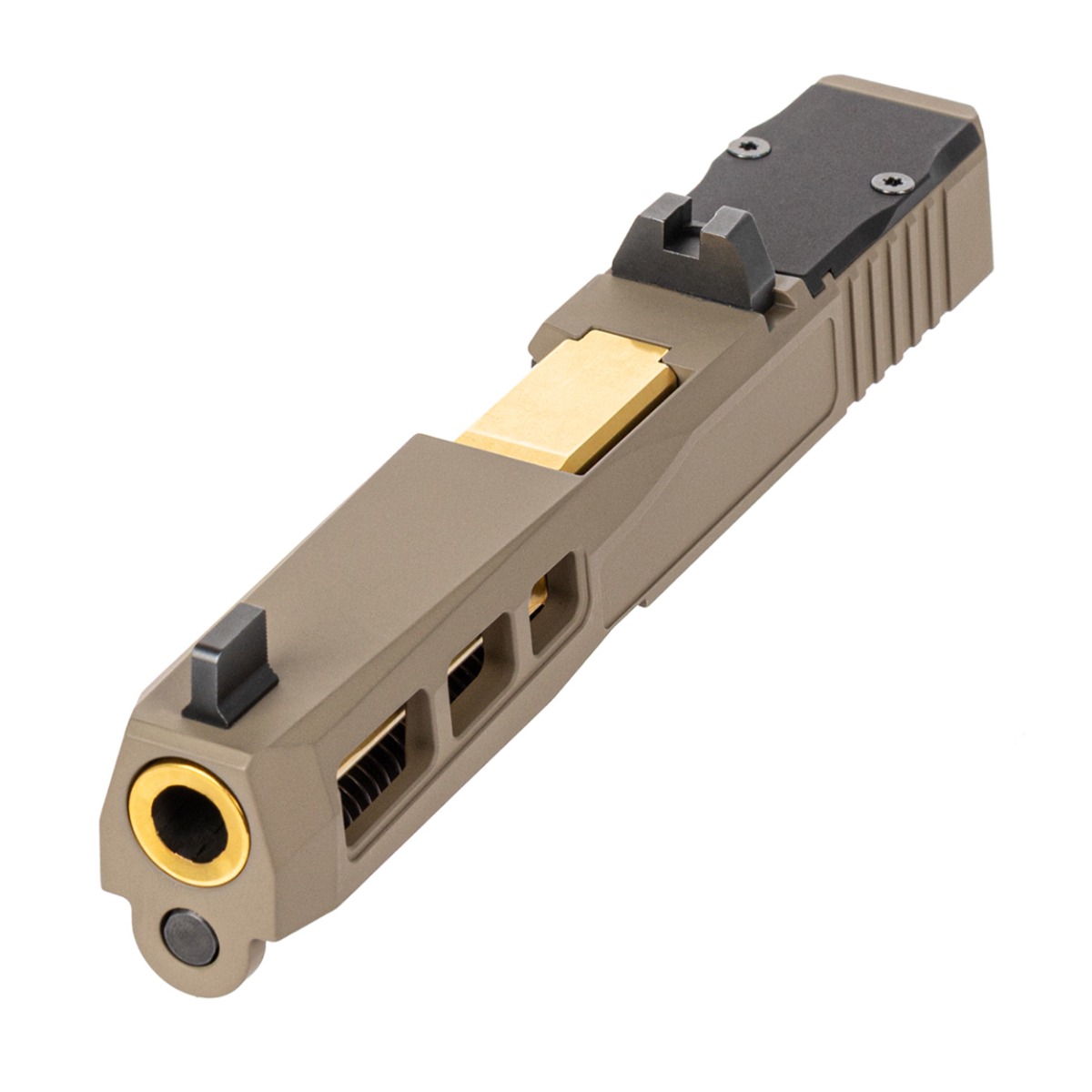 PSA Dagger Complete SW1 RMR Slide Assembly With TiN Non-Threaded Barrel, Flat Dark Earth