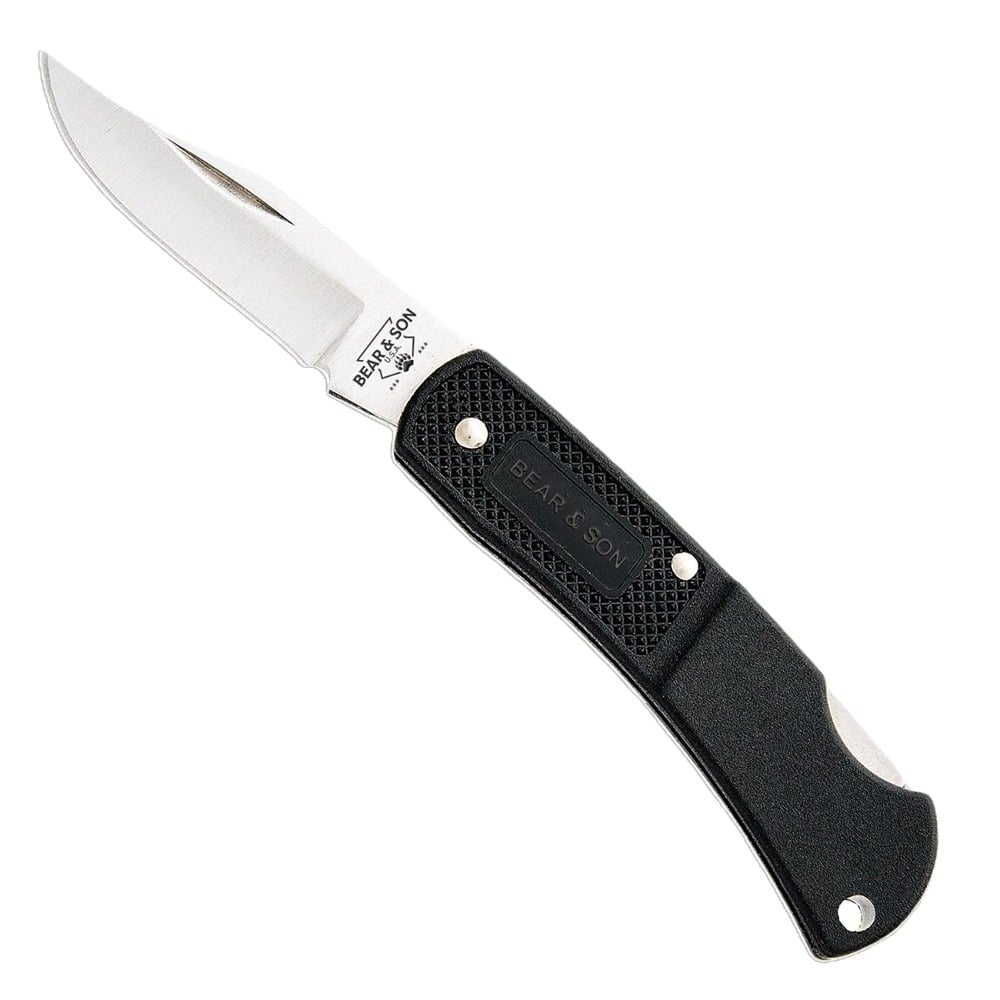 Bear & Son 3" BLACK ZYTEL FOLDING KNIFE