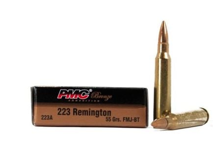 50 Boxes of PMC Bronze .223 Rem Ammo 55 Grain FMJ-BT, 1000rds