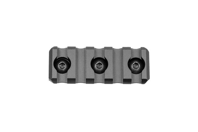 Arisaka Defense M-Lok Low Profile 5 Slot Picatinny Rail, Black - LPR-M
