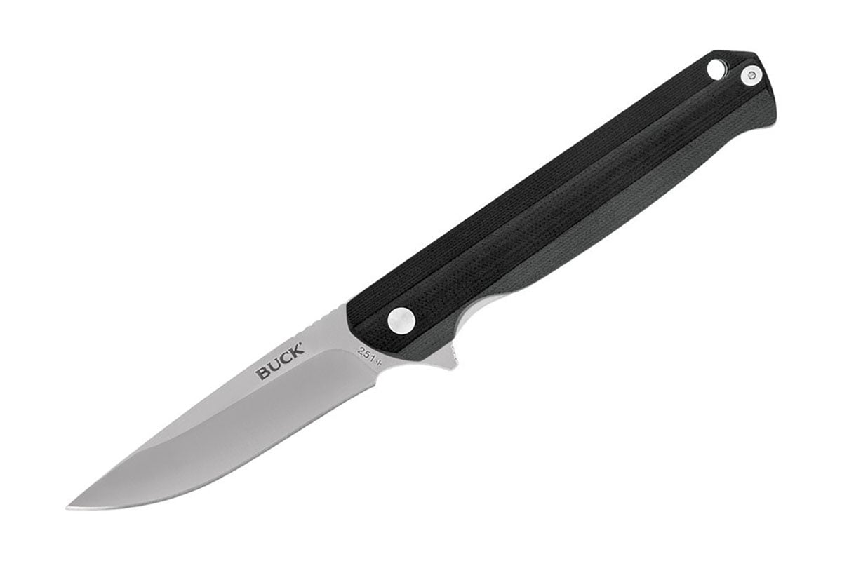 Buck 251 Langford Folding Drop Point Knife, Black - 0251BKS-C