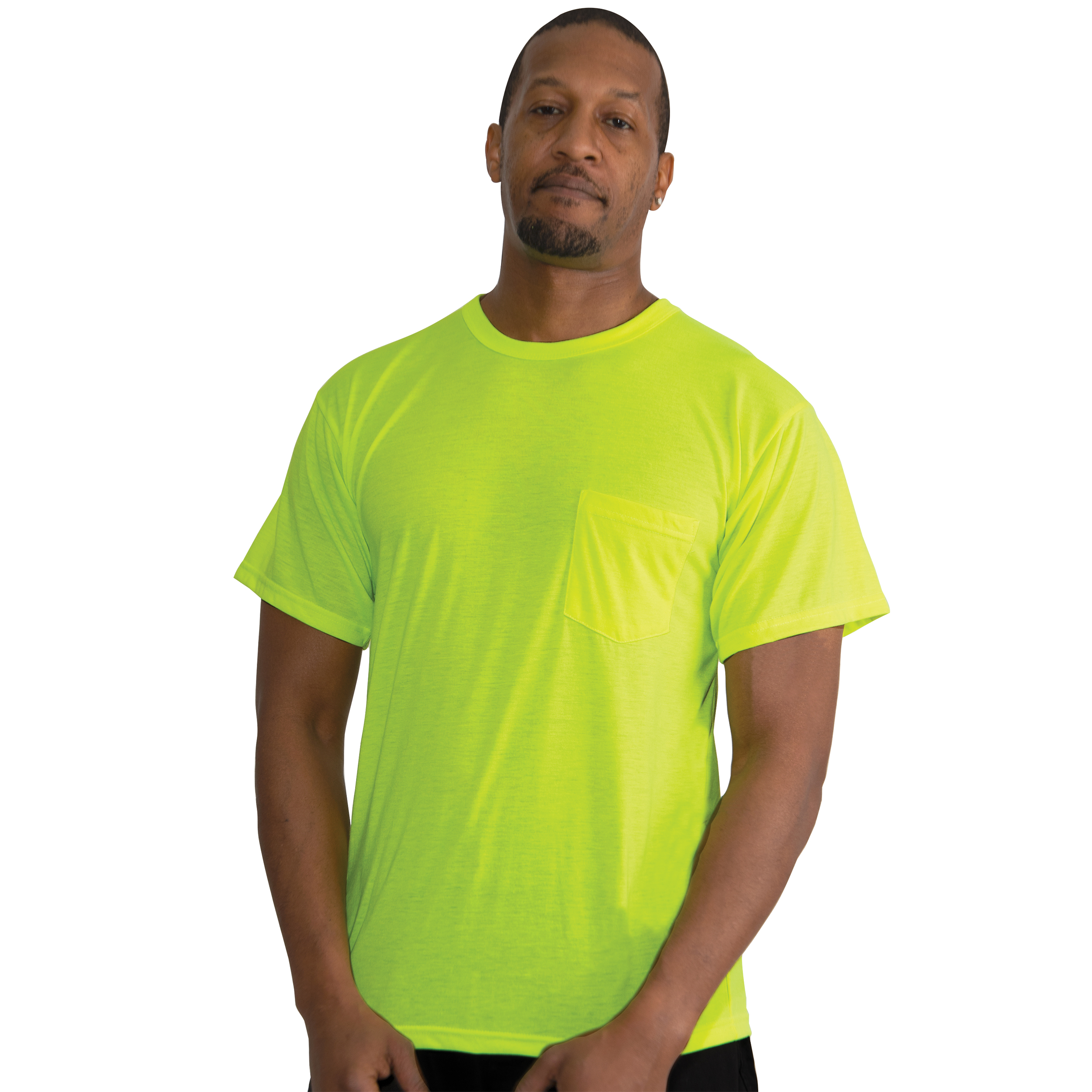 Rothco Moisture Wicking Pocket T-Shirt - Safety Green, Medium