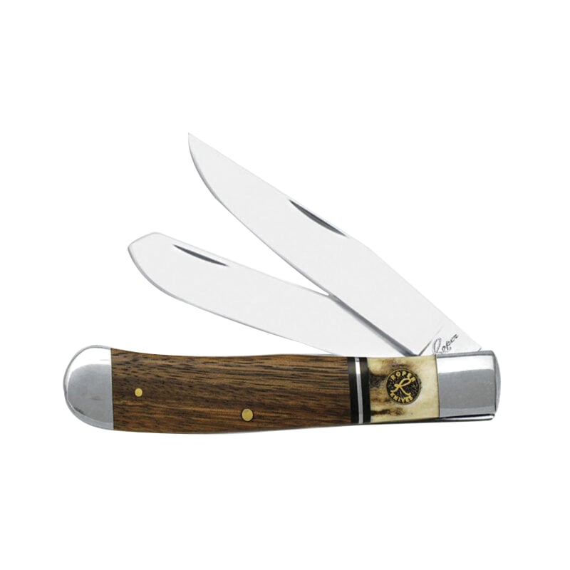 American Buffalo Knife & Tool Roper Trapper Laredo Genuine Folding Knife Clip Point/Spey