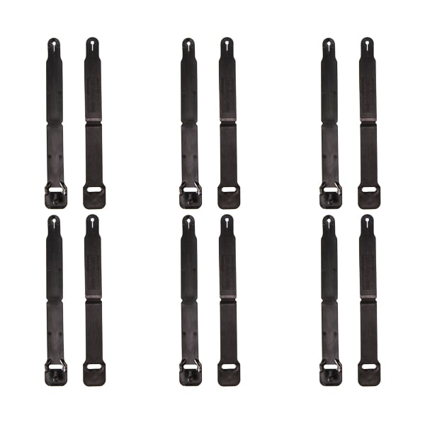 High Speed Gear Inc. HSGI 8" Short Clip, Black Pack of 12