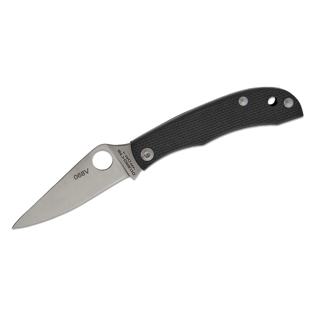 Spyderco Honeybee Slipjoint Clip Point Knife, Black - C137GBKP