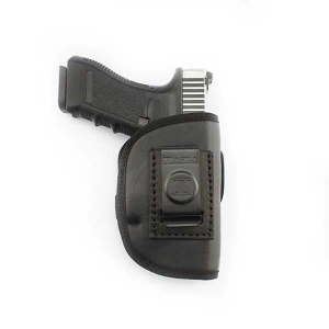 Tagua Leather Ecoleather Weightless 4 in 1 Open Top Holster for Most 9mm Luger/.40/.45 Black RH