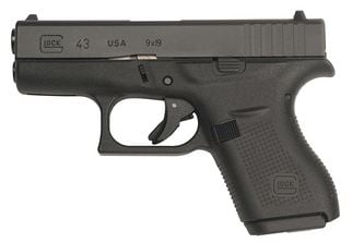 GLOCK 43 9MM LUGER FS 6-SHOT – BLACK - No Credit Card Fees - Low, flat rate shipping